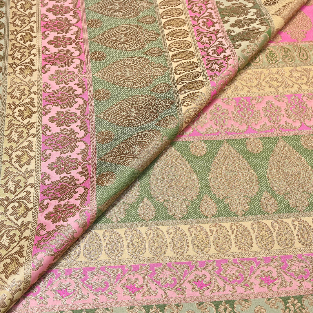 Premium Woven Brocade Fabric – Banarasi Zari Designer Collection  001020-6