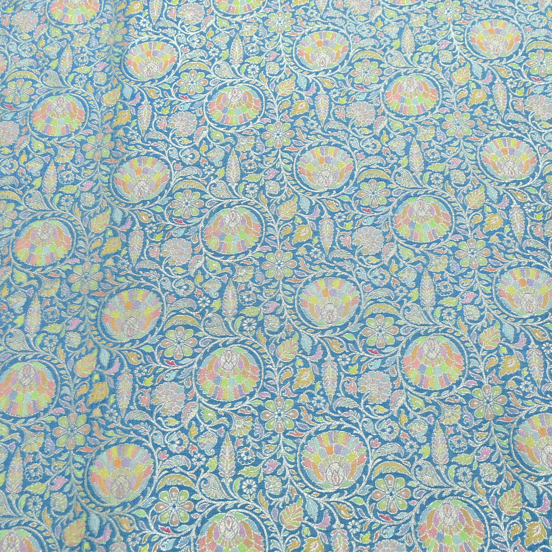 Pure Chinon Silk Zari Brocade Fabric – Premium Designer Ethnic Wear Fabric| AZI0033-4