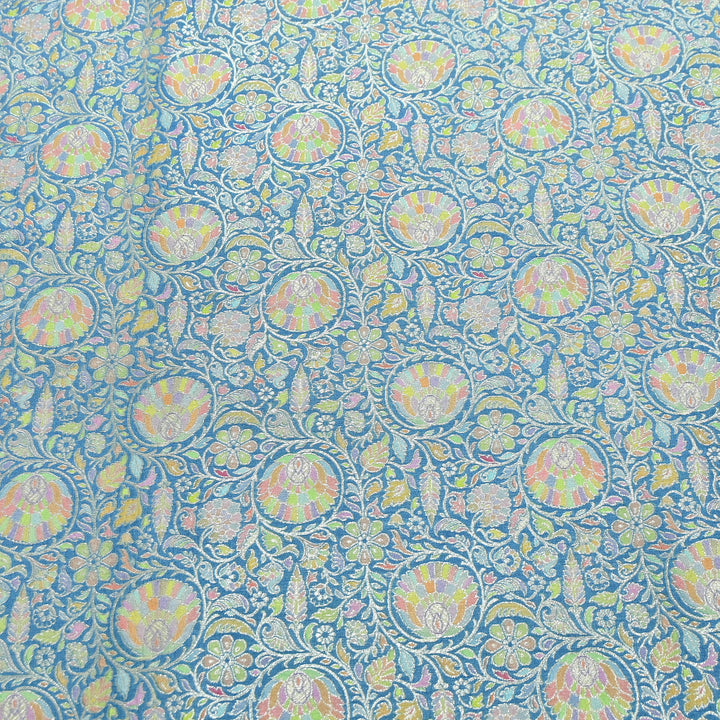 Pure Chinon Silk Zari Brocade Fabric – Premium Designer Ethnic Wear Fabric| AZI0033-4