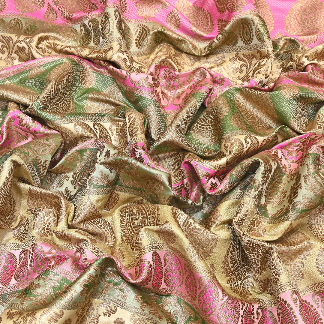 Premium Woven Brocade Fabric – Banarasi Zari Designer Collection  001020-6