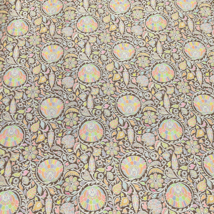 Pure Chinon Silk Zari Brocade Fabric – Premium Designer Ethnic Wear Fabric| AZI0033-5