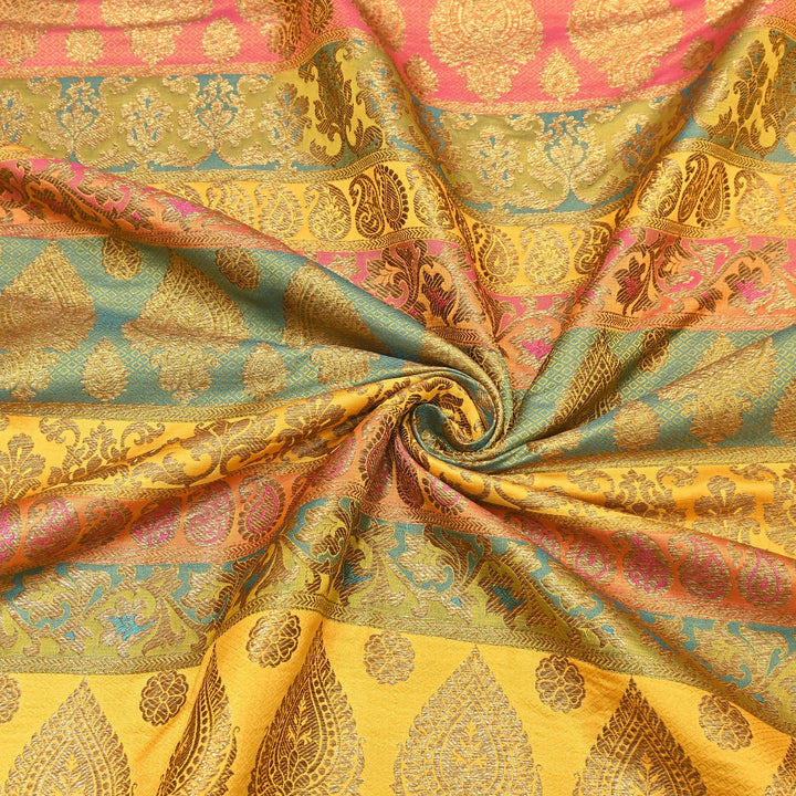 Premium Woven Brocade Fabric – Banarasi Zari Designer Collection  001020-5