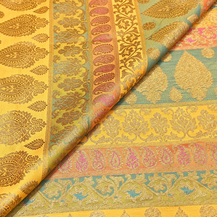 Premium Woven Brocade Fabric – Banarasi Zari Designer Collection  001020-5