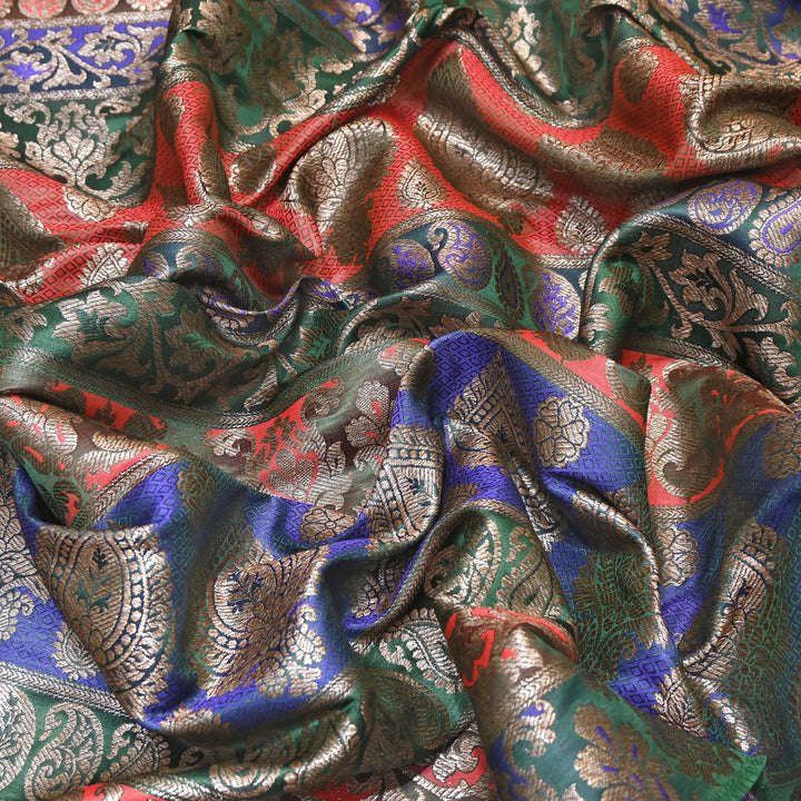 Premium Woven Brocade Fabric – Banarasi Zari Designer Collection  001020-4