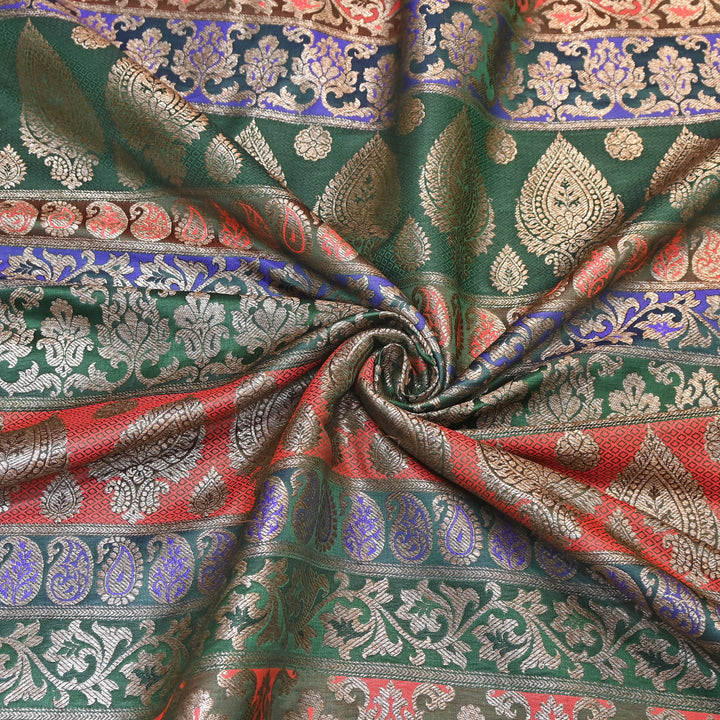 Premium Woven Brocade Fabric – Banarasi Zari Designer Collection  001020-4