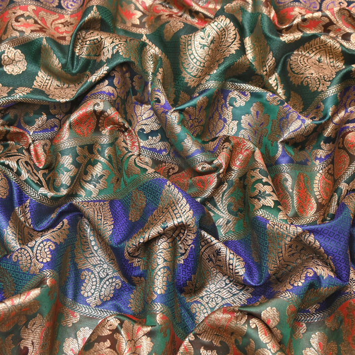 Premium Woven Brocade Fabric – Banarasi Zari Designer Collection  001020-3