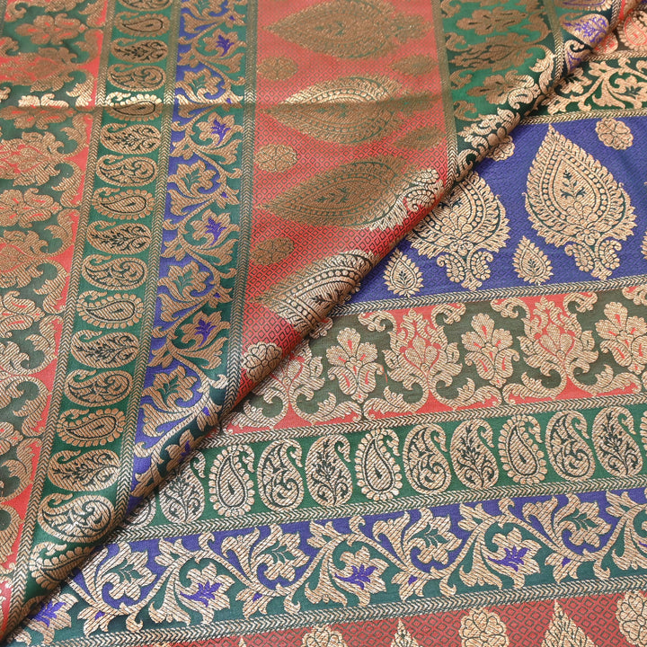 Premium Woven Brocade Fabric – Banarasi Zari Designer Collection  001020-3