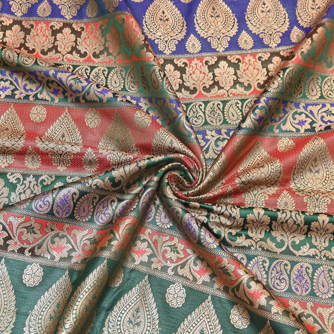 Premium Woven Brocade Fabric – Banarasi Zari Designer Collection  001020-3