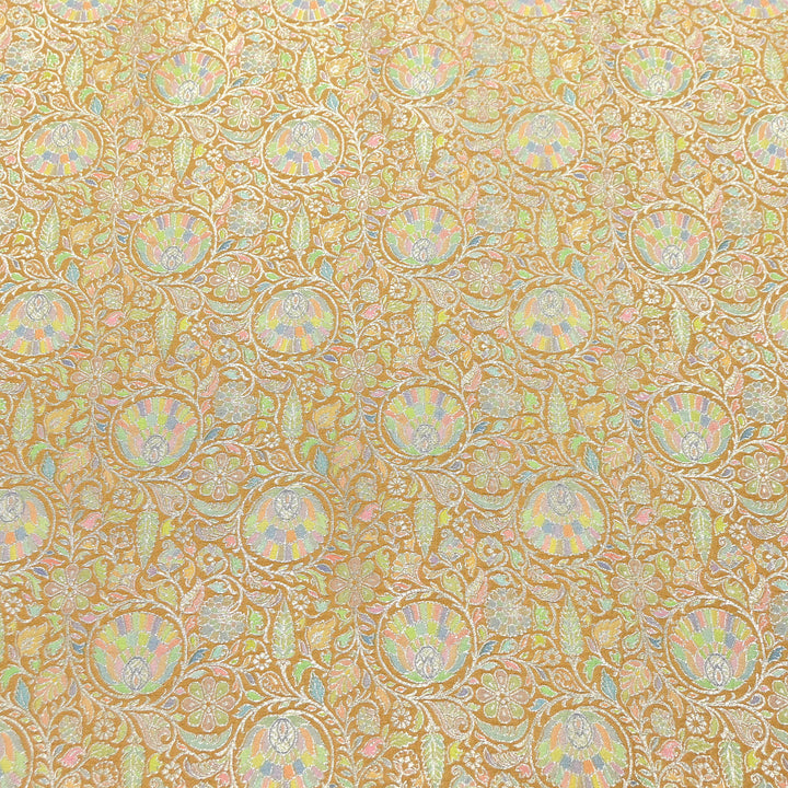 Pure Chinon Silk Zari Brocade Fabric – Premium Designer Ethnic Wear Fabric| AZI0033-7
