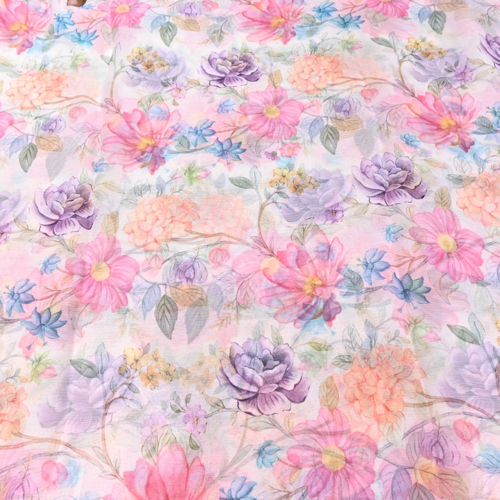 PREMIUM VISCOSE CHIFFON DIGITAL PRINT FABRIC- TD0011- 02