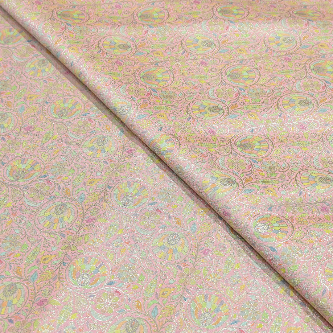 Pure Chinon Silk Zari Brocade Fabric – Premium Designer Ethnic Wear Fabric| AZI0033-8