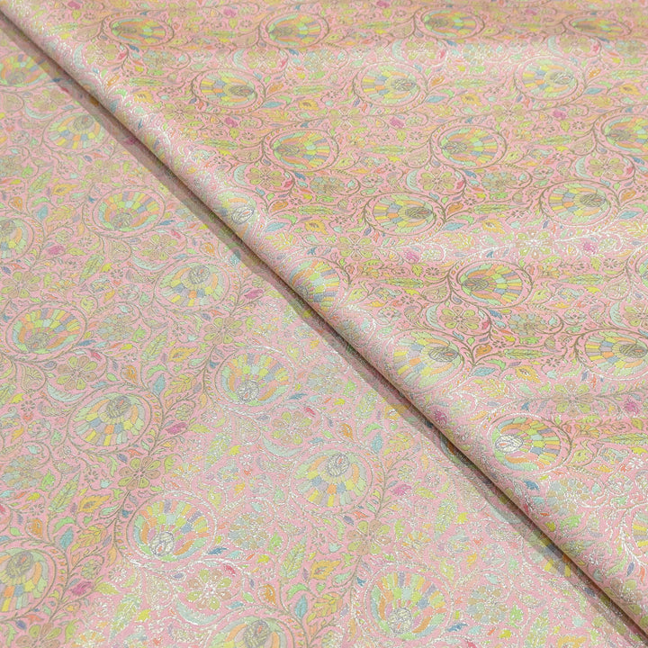 Pure Chinon Silk Zari Brocade Fabric – Premium Designer Ethnic Wear Fabric| AZI0033-8