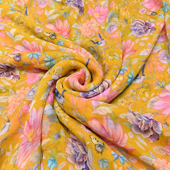 PREMIUM VISCOSE CHIFFON DIGITAL PRINT FABRIC- TD0011- 03