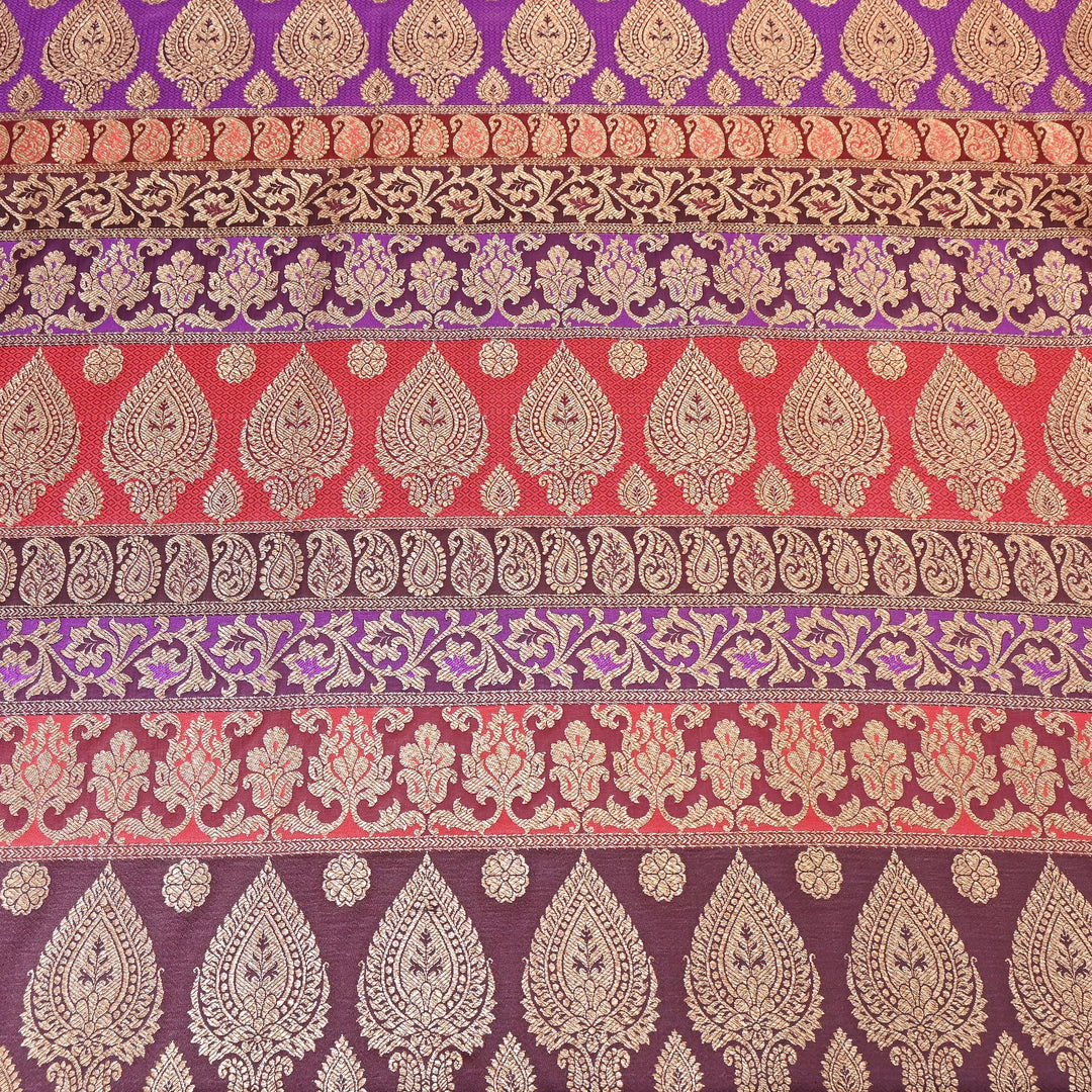 Premium Woven Brocade Fabric – Banarasi Zari Designer Collection  001020-1