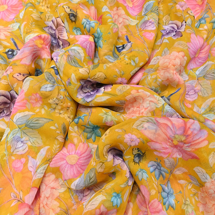 PREMIUM VISCOSE CHIFFON DIGITAL PRINT FABRIC- TD0011- 03