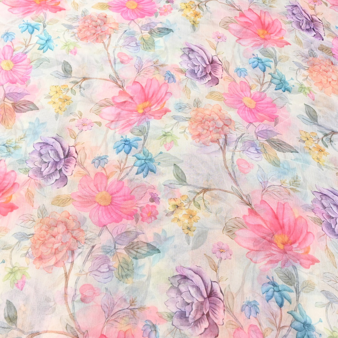 PREMIUM VISCOSE CHIFFON DIGITAL PRINT FABRIC- TD0011- 05