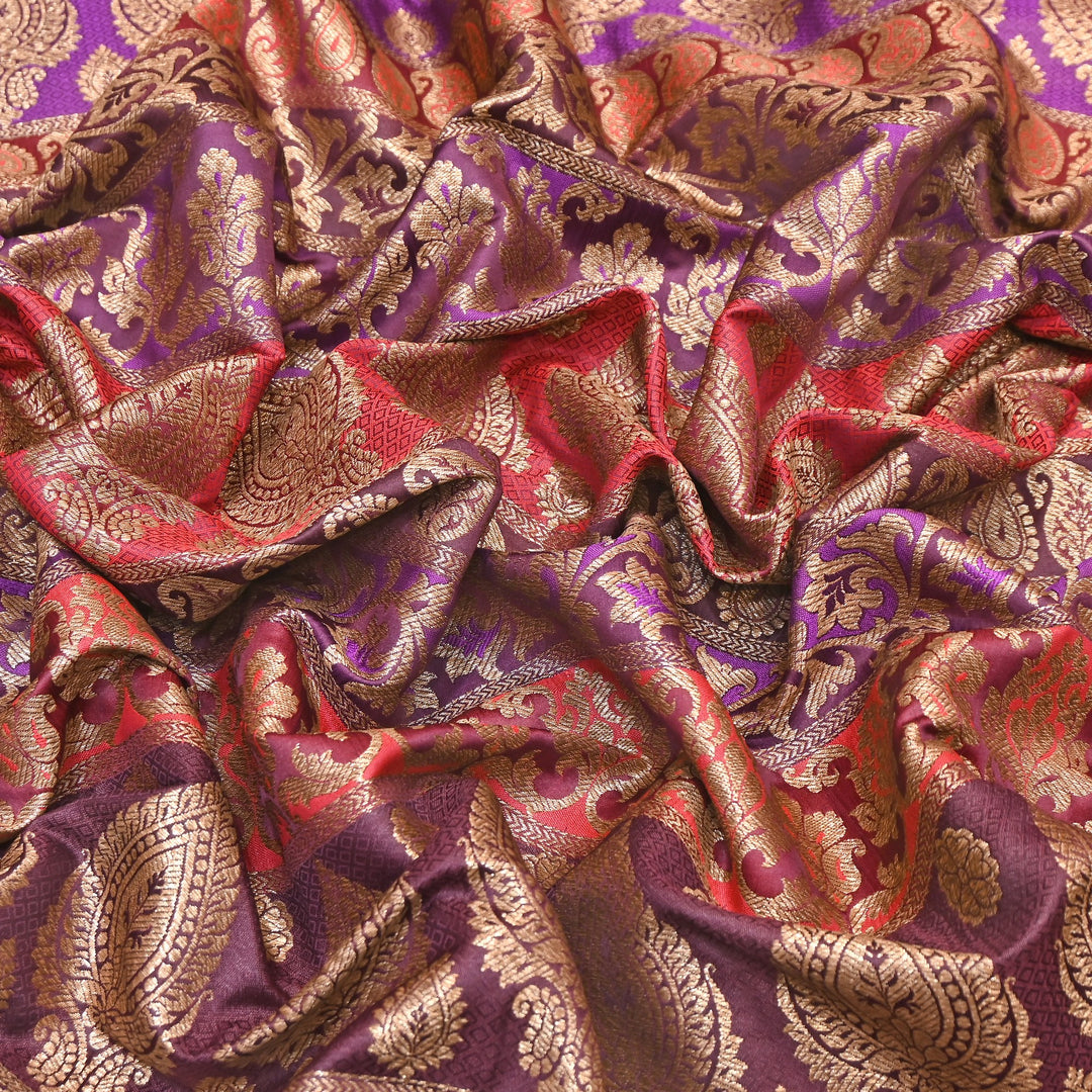 Premium Woven Brocade Fabric – Banarasi Zari Designer Collection  001020-1
