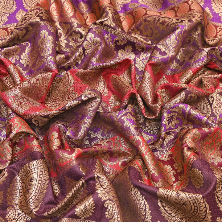 Premium Woven Brocade Fabric – Banarasi Zari Designer Collection  001020-1