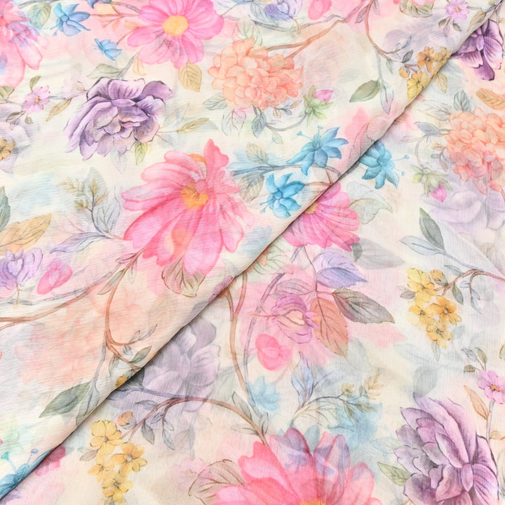 PREMIUM VISCOSE CHIFFON DIGITAL PRINT FABRIC- TD0011- 05