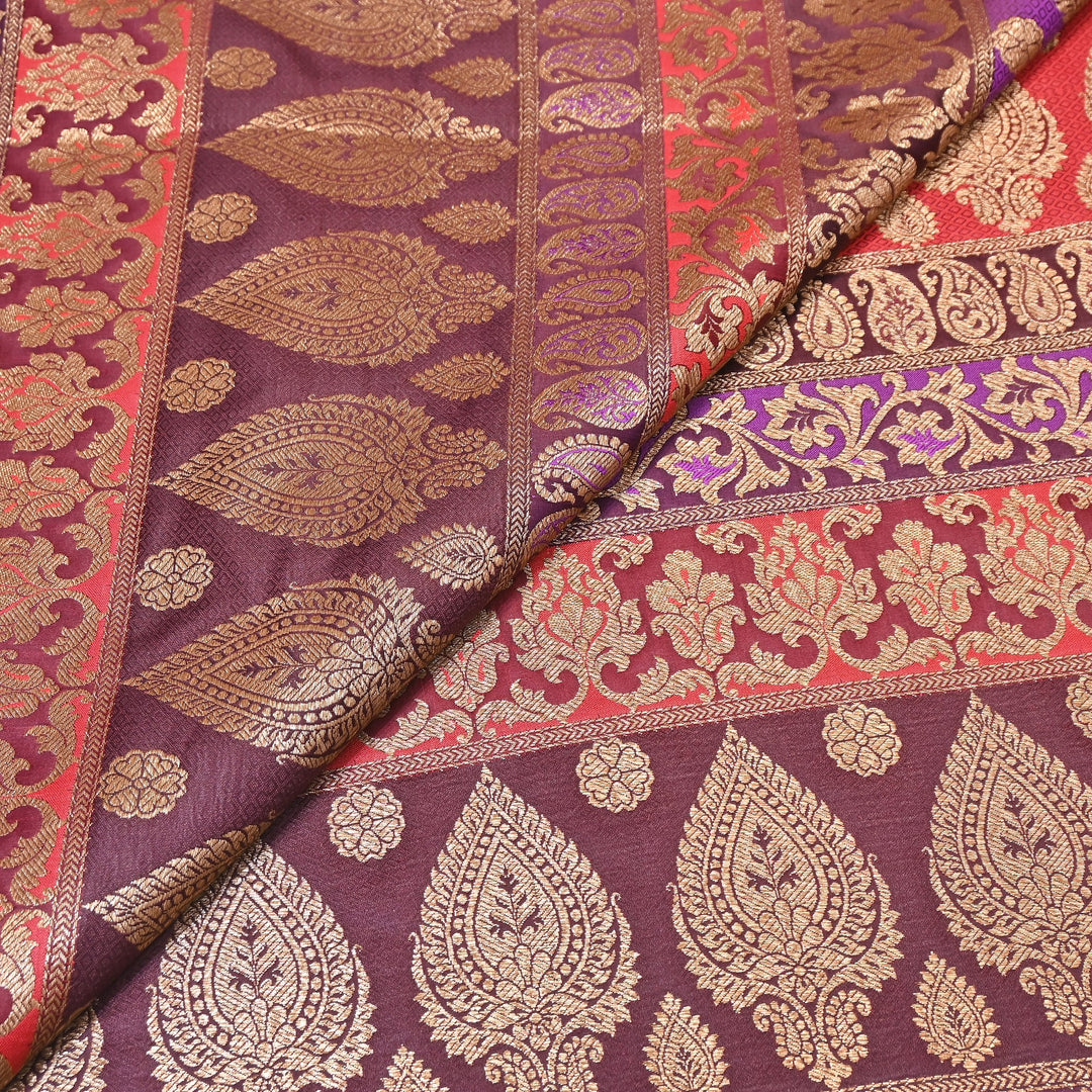 Premium Woven Brocade Fabric – Banarasi Zari Designer Collection  001020-1