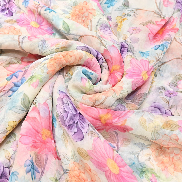 PREMIUM VISCOSE CHIFFON DIGITAL PRINT FABRIC- TD0011- 05