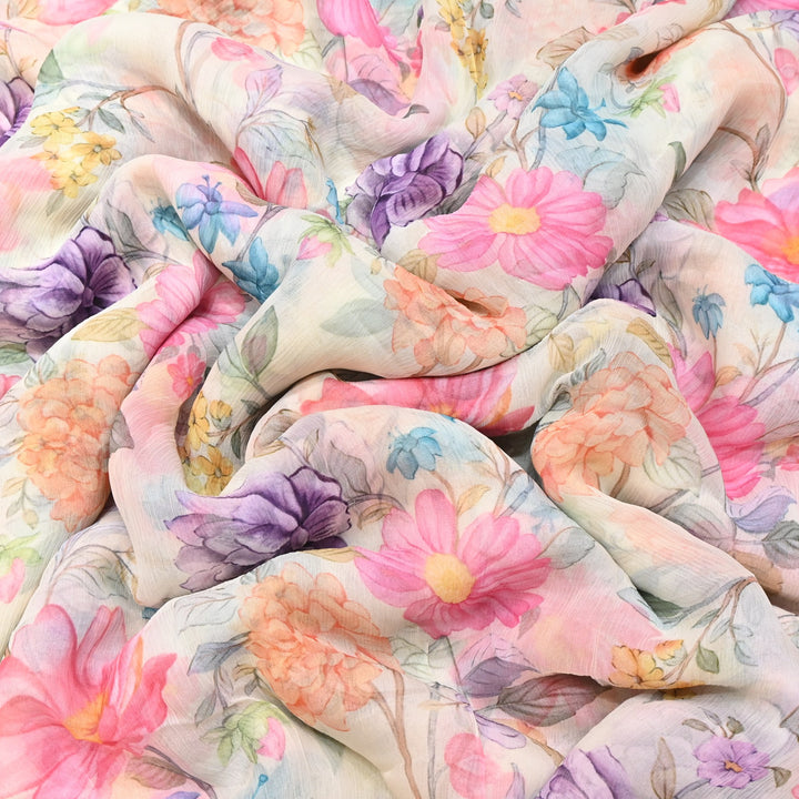 PREMIUM VISCOSE CHIFFON DIGITAL PRINT FABRIC- TD0011- 05