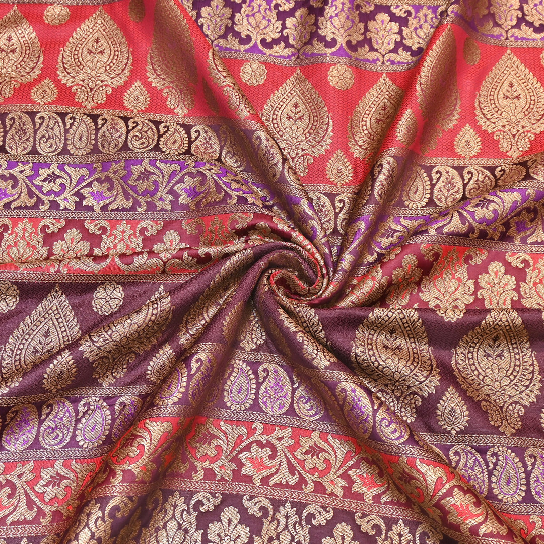 Premium Woven Brocade Fabric – Banarasi Zari Designer Collection  001020-1