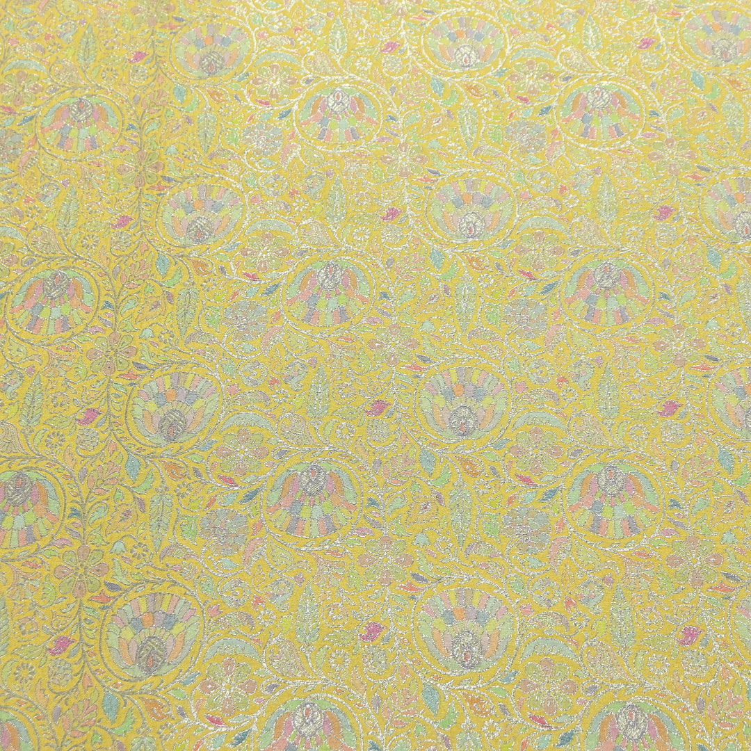 Pure Chinon Silk Zari Brocade Fabric – Premium Designer Ethnic Wear Fabric| AZI0033-9