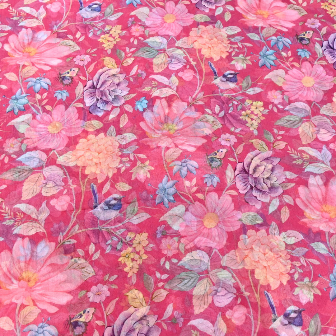 PREMIUM VISCOSE CHIFFON DIGITAL PRINT FABRIC- TD0011- 01