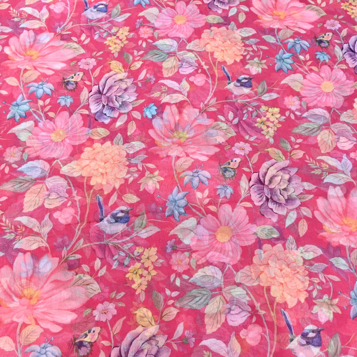 PREMIUM VISCOSE CHIFFON DIGITAL PRINT FABRIC- TD0011- 01