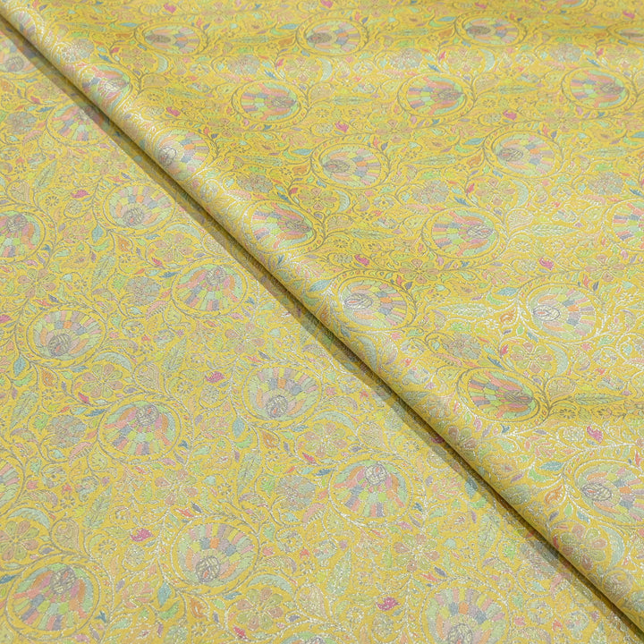 Pure Chinon Silk Zari Brocade Fabric – Premium Designer Ethnic Wear Fabric| AZI0033-9