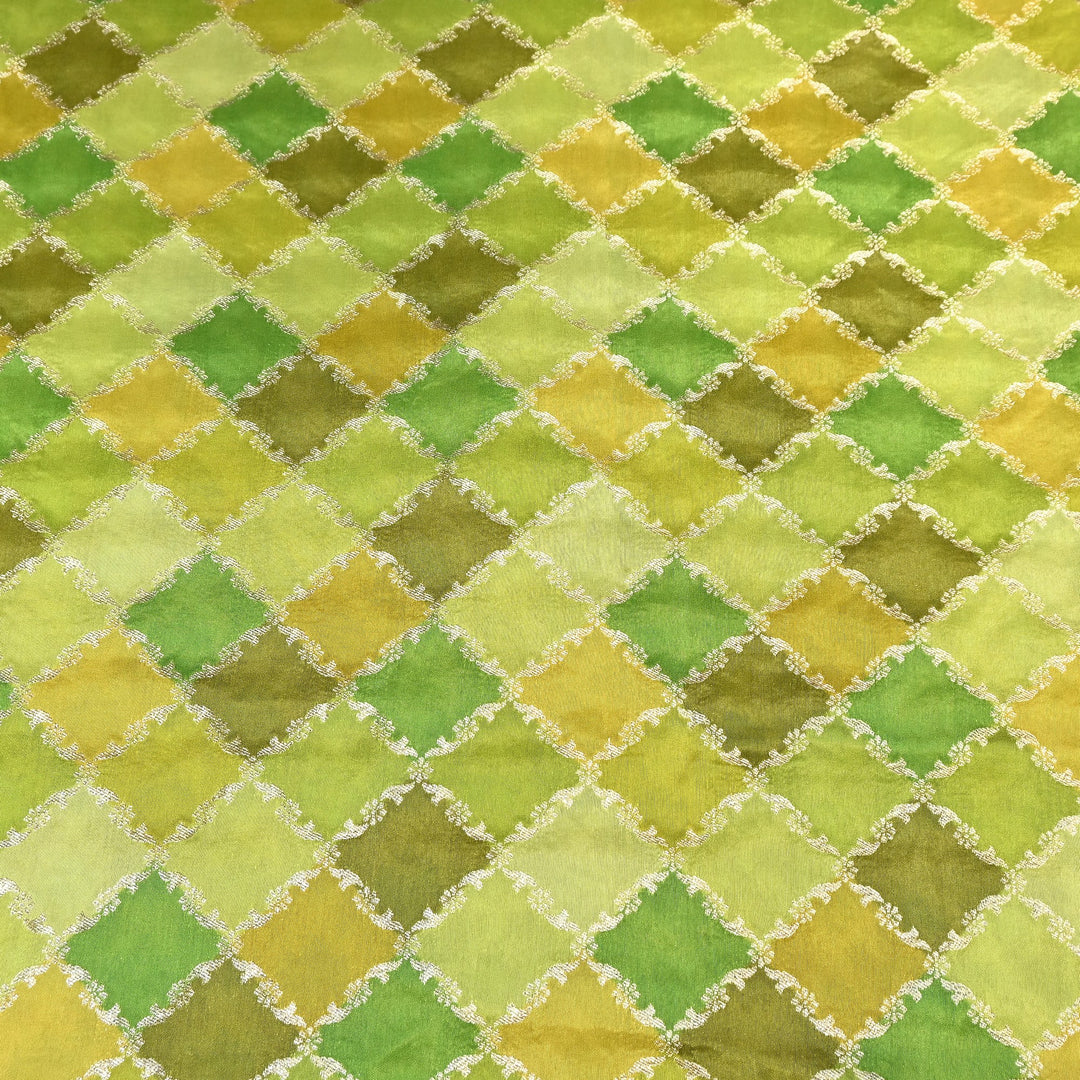 Dola Position Zari Jacquard Fabric - Premium Woven Designer Fabric NKF315-01