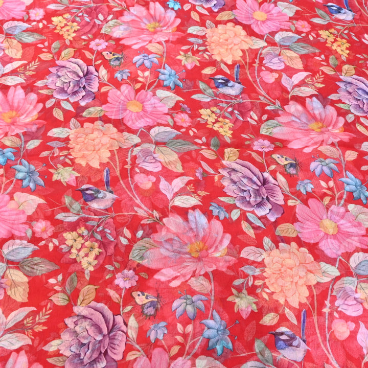 PREMIUM VISCOSE CHIFFON DIGITAL PRINT FABRIC- TD0011- 04