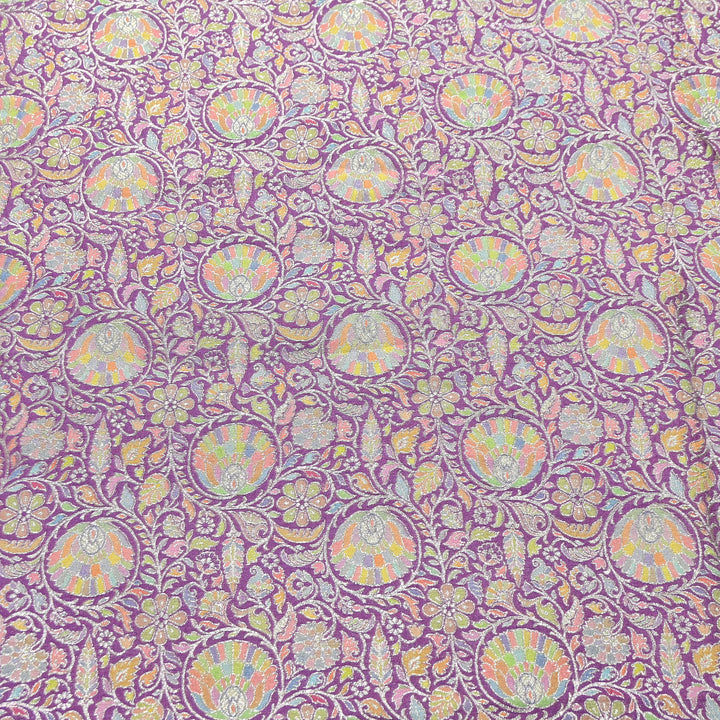 Pure Chinon Silk Zari Brocade Fabric – Premium Designer Ethnic Wear Fabric| AZI0033-10