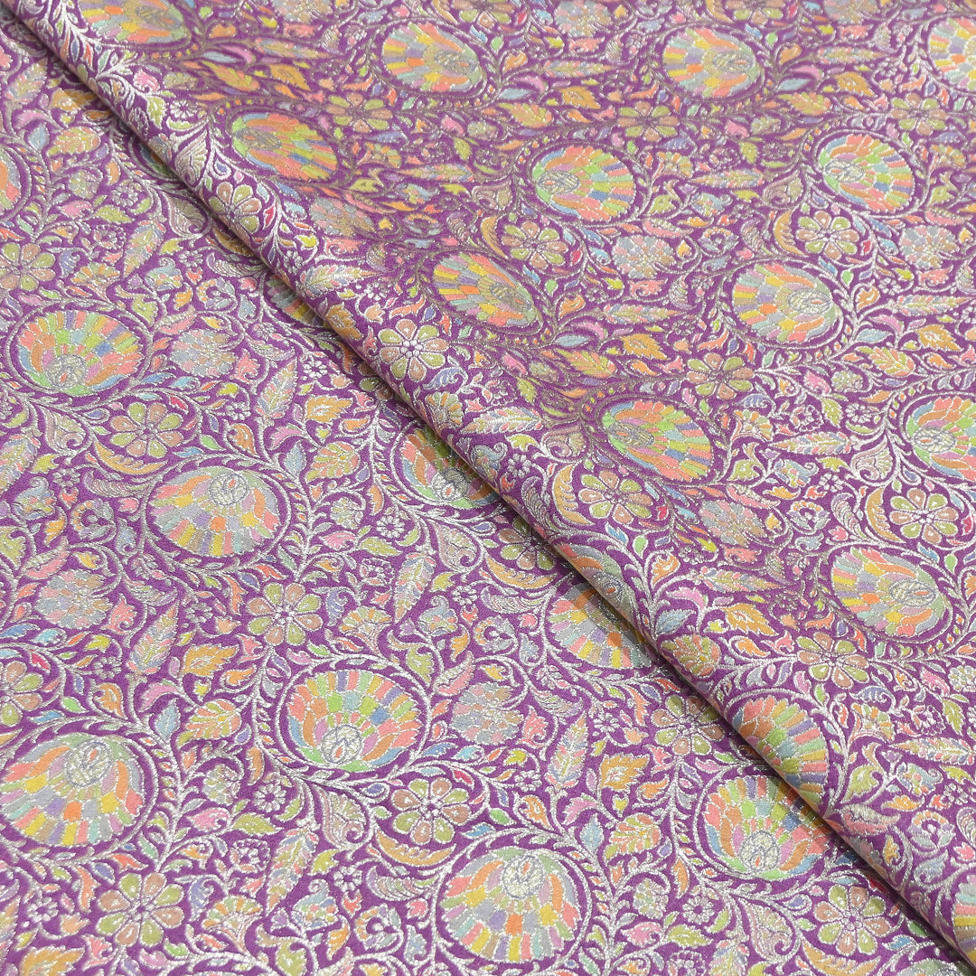 Pure Chinon Silk Zari Brocade Fabric – Premium Designer Ethnic Wear Fabric| AZI0033-10