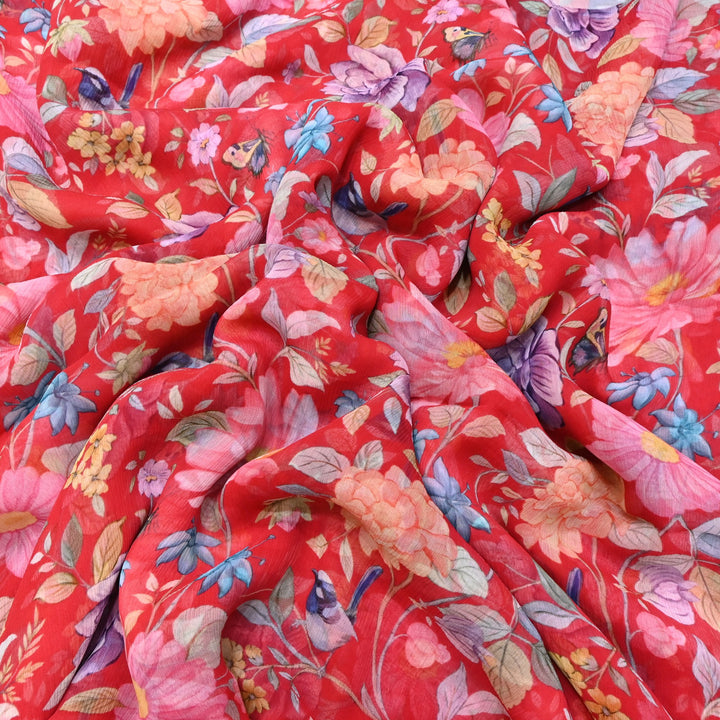 PREMIUM VISCOSE CHIFFON DIGITAL PRINT FABRIC- TD0011- 04