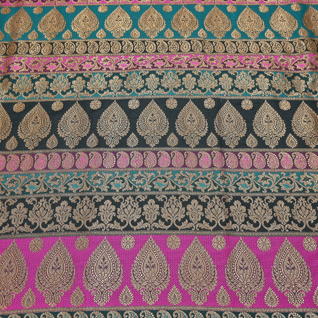 Multi Pallu Brocade Fabric – Premium Traditional Designer Brocade Fabric | 001020-1