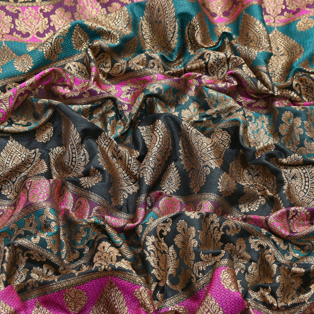 Multi Pallu Brocade Fabric – Premium Traditional Designer Brocade Fabric | 001020-1