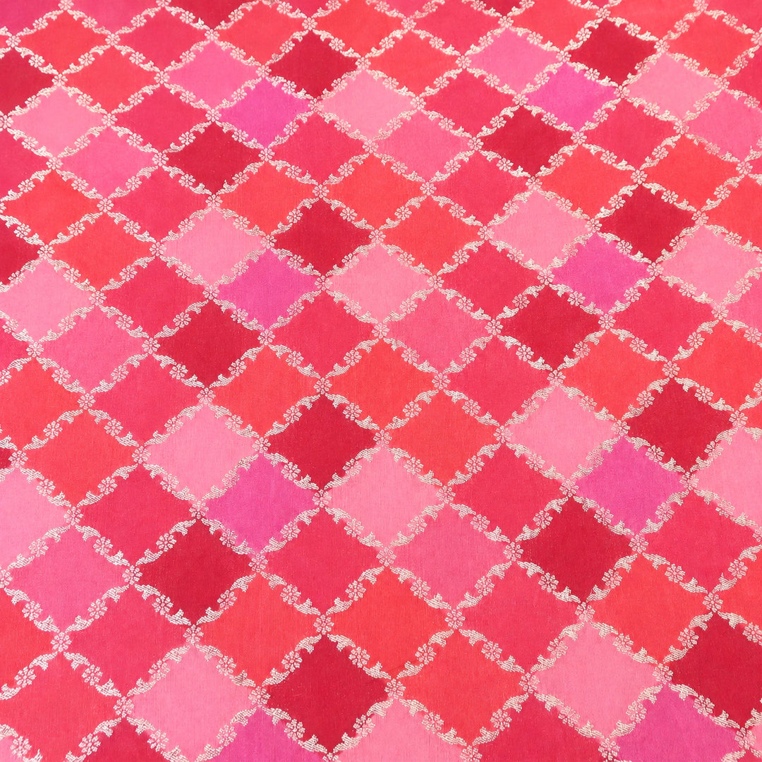 Dola Position Zari Jacquard Fabric - Premium Woven Designer Fabric NKF315-07