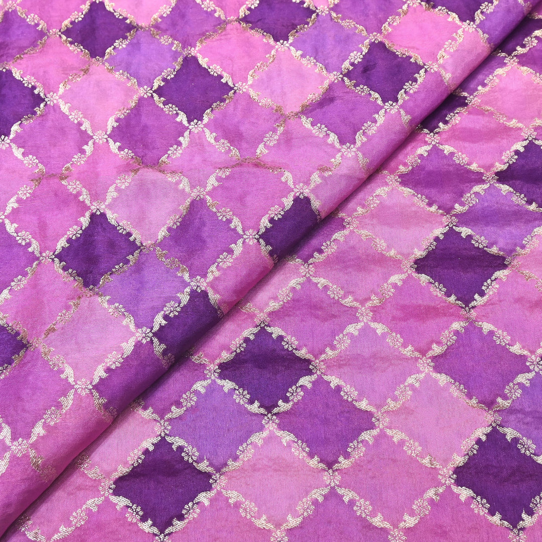Dola Position Zari Jacquard Fabric - Premium Woven Designer Fabric NKF315-05