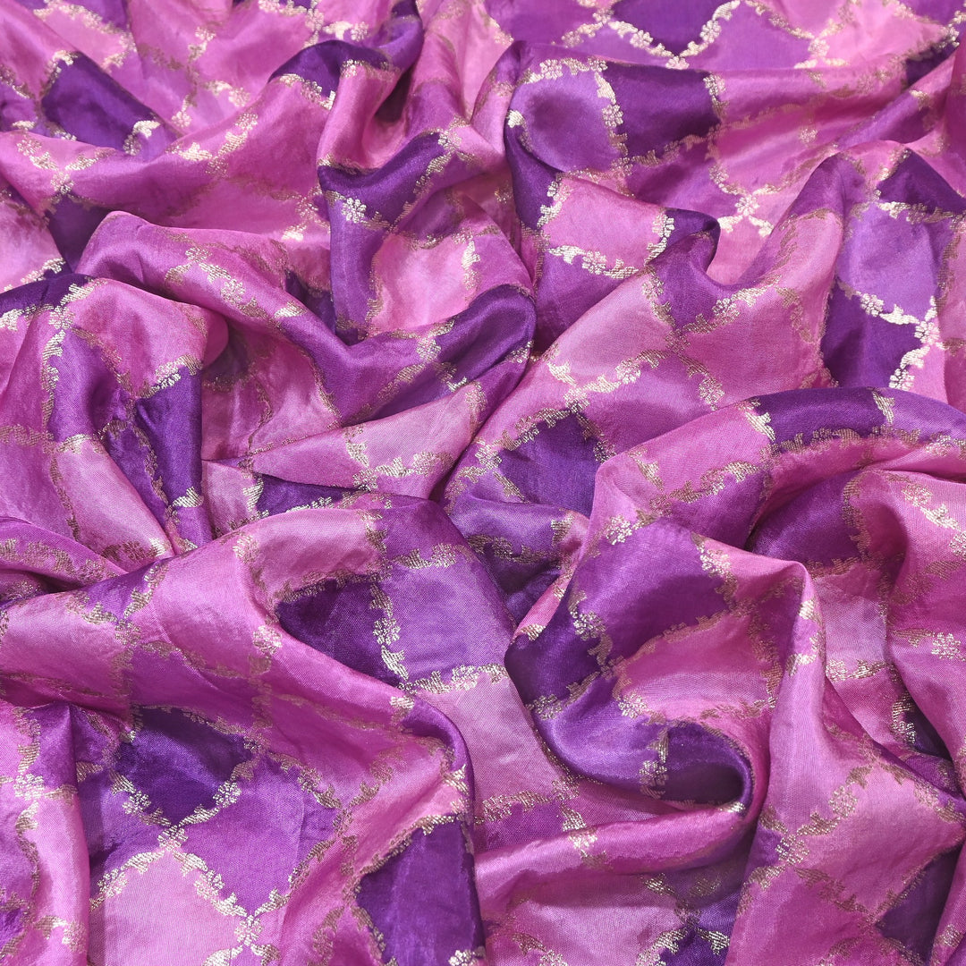 Dola Position Zari Jacquard Fabric - Premium Woven Designer Fabric NKF315-05