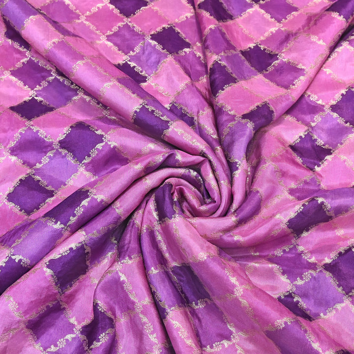 Dola Position Zari Jacquard Fabric - Premium Woven Designer Fabric NKF315-05