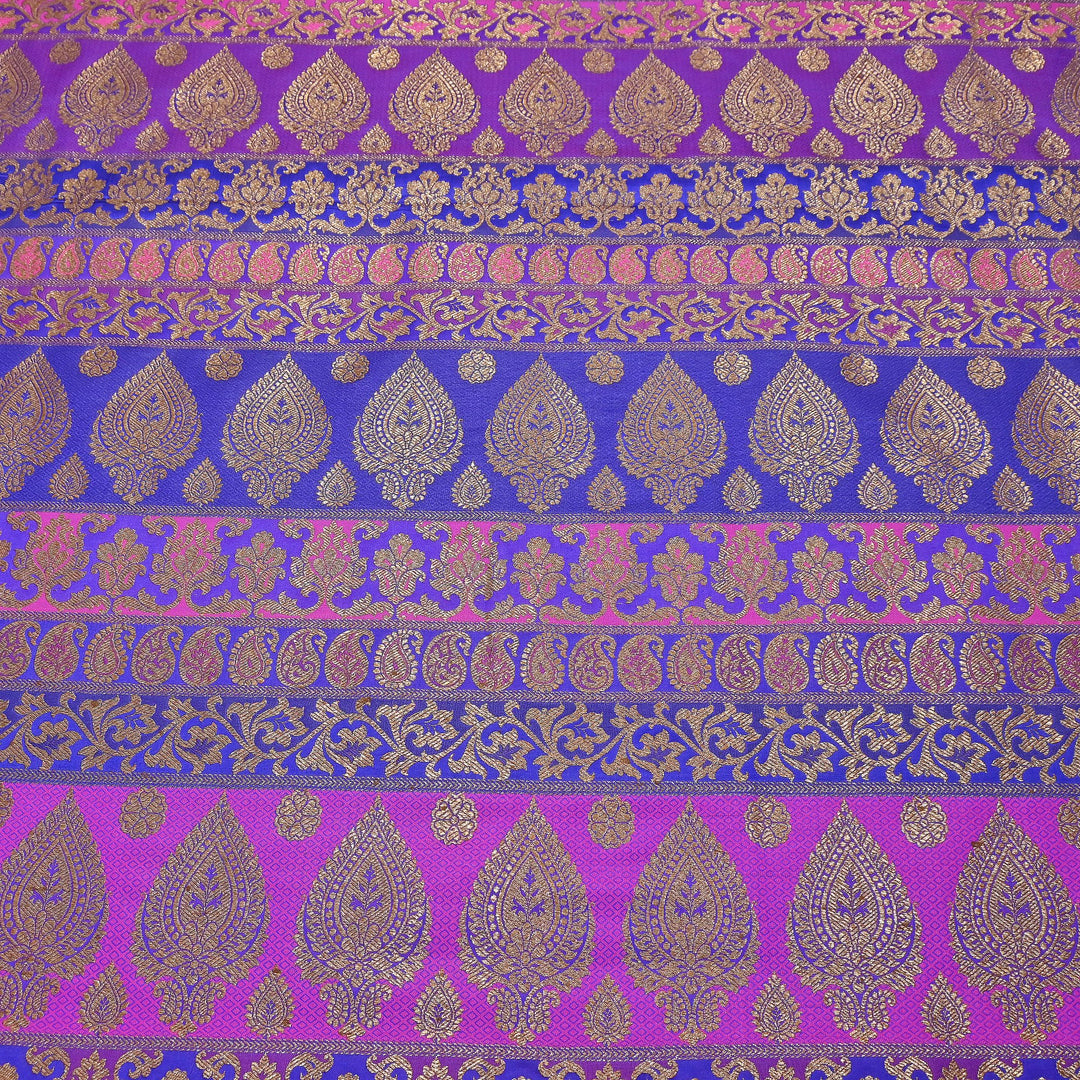 Multi Pallu Brocade Fabric – Premium Traditional Designer Brocade Fabric | 001020-5