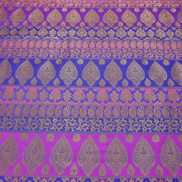 Multi Pallu Brocade Fabric – Premium Traditional Designer Brocade Fabric | 001020-5