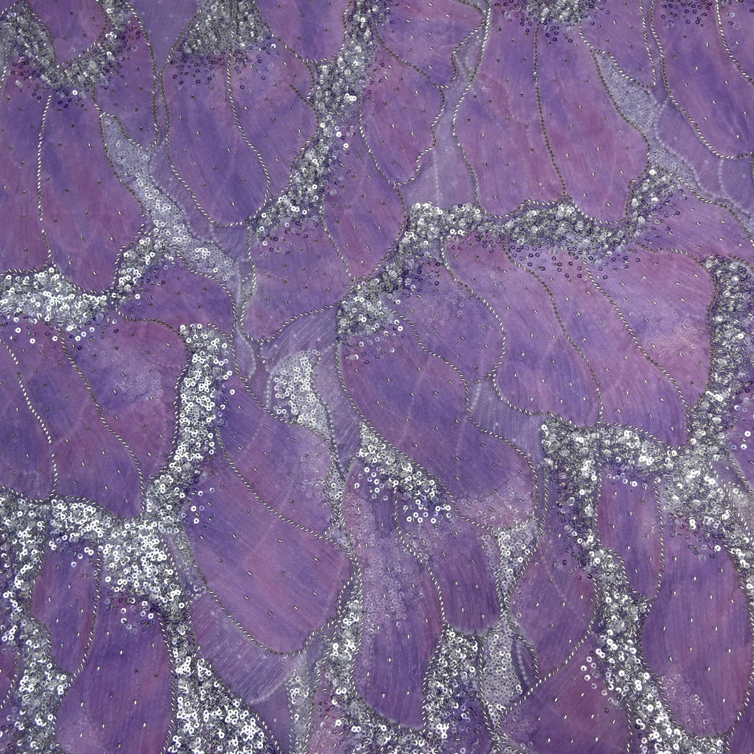 Beautiful Imported Net Cut Dana & Sequins Embroidery Fabrics