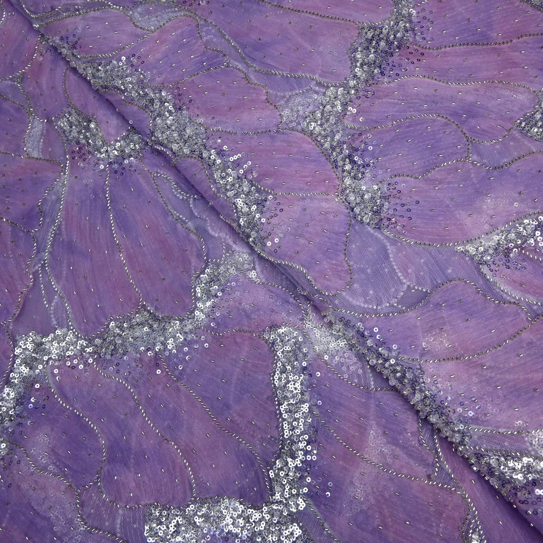 Beautiful Imported Net Cut Dana & Sequins Embroidery Fabrics