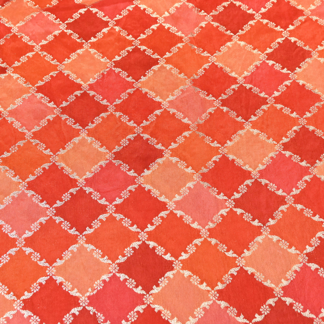 Dola Position Zari Jacquard Fabric - Premium Woven Designer Fabric NKF315-09
