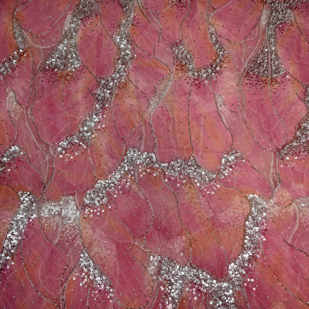 Beautiful Imported Net Cut Dana & Sequins Embroidery Fabrics