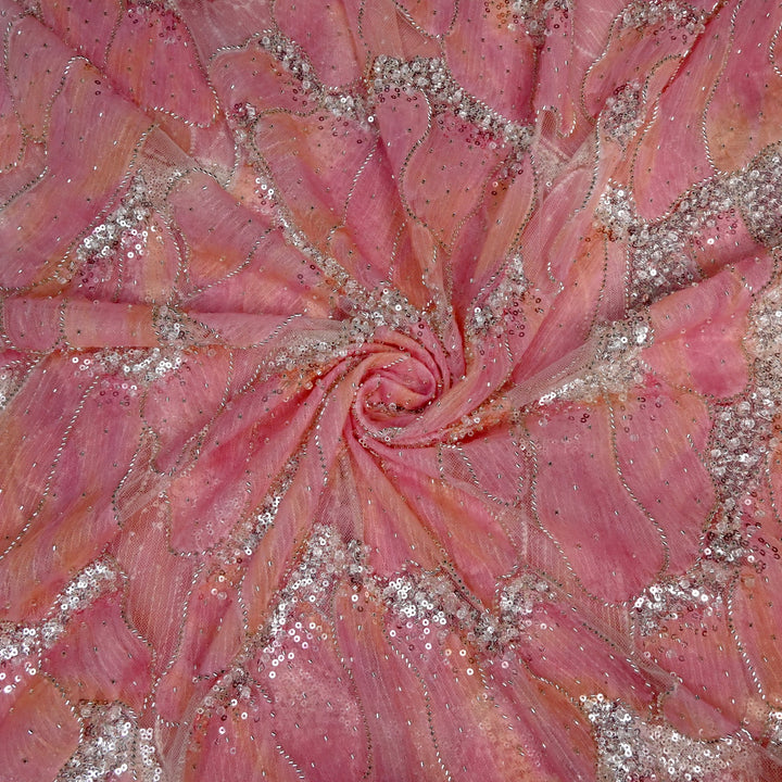 Beautiful Imported Net Cut Dana & Sequins Embroidery Fabrics