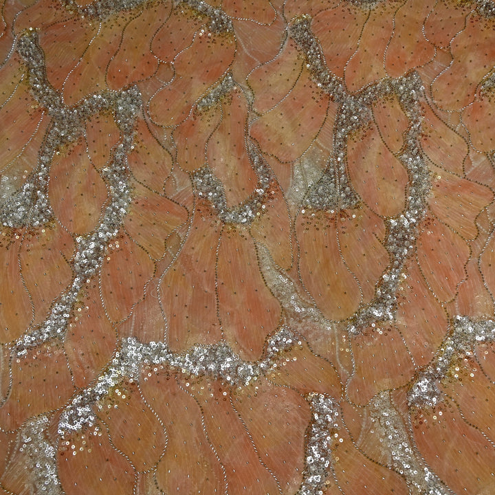 Beautiful Imported Net Cut Dana & Sequins Embroidery Fabrics